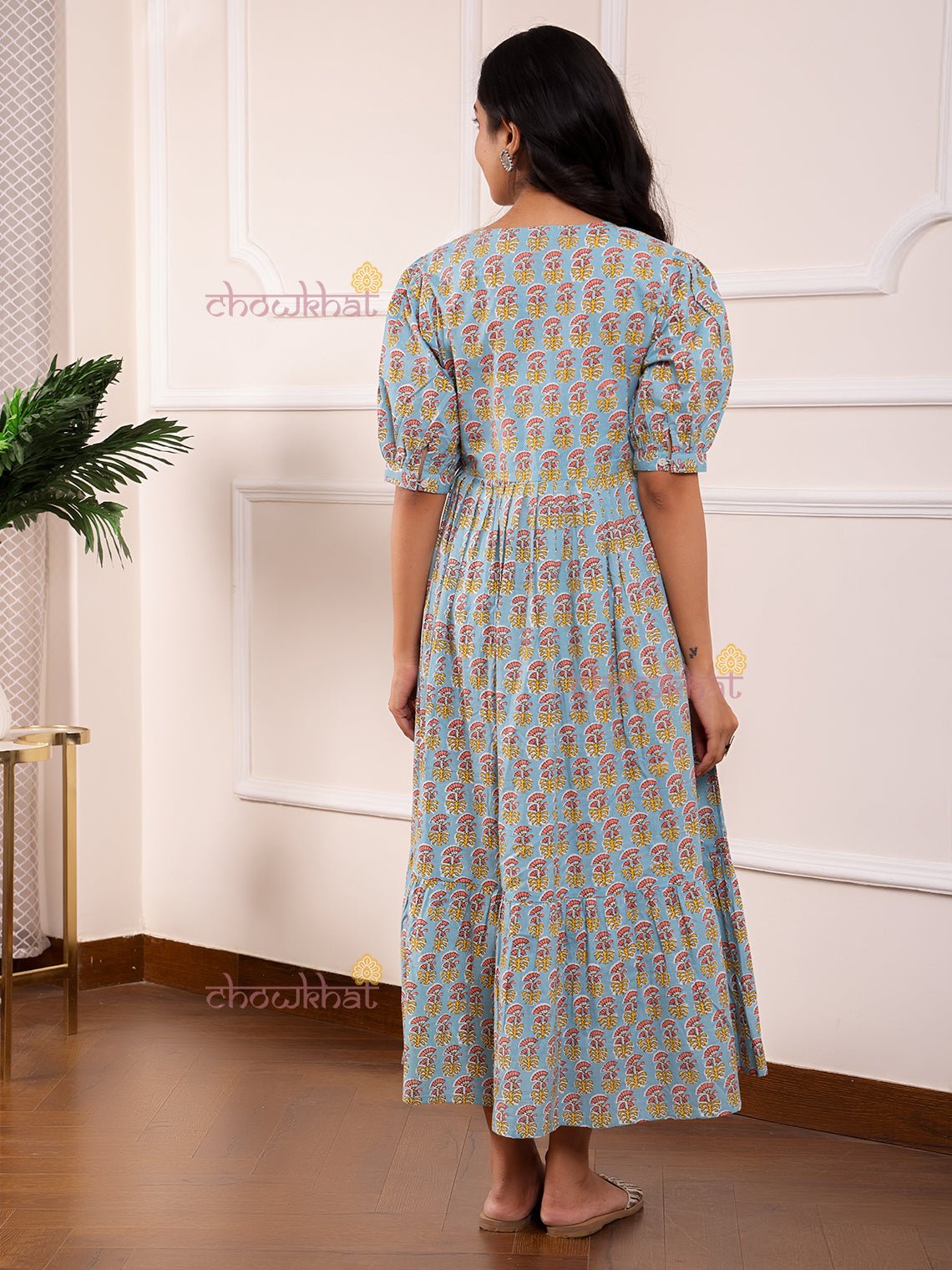 Leher Hand Printed Cotton Dress - Chowkhat Lifestyle