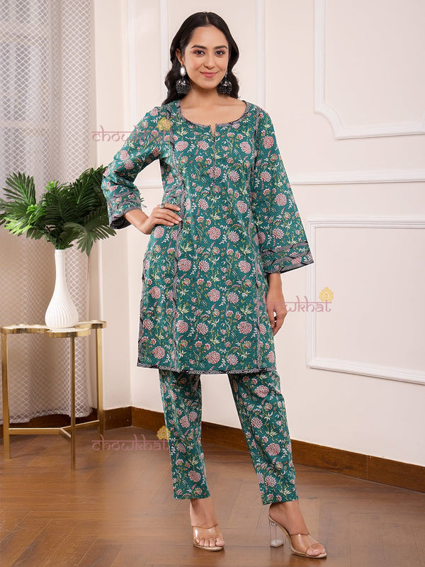 Sara Hand Printed Cotton Set - Chowkhat Lifestyle