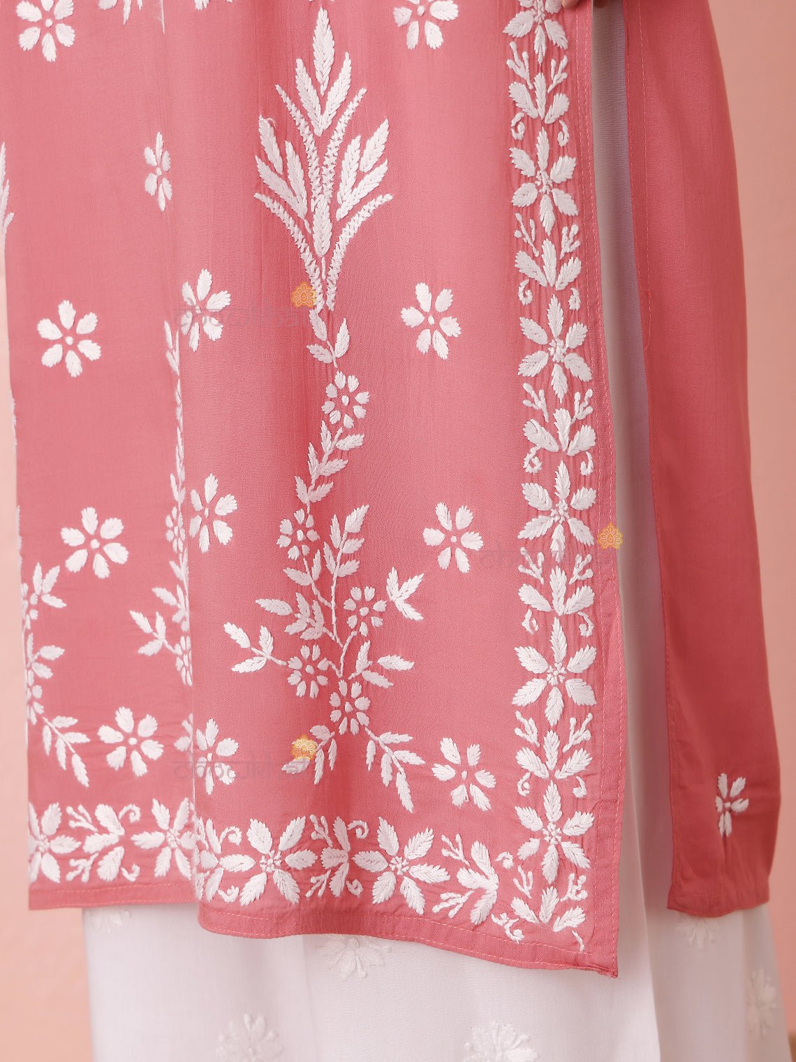 Fiza Premium Modal Straight Chikankari Kurti - Chowkhat Lifestyle