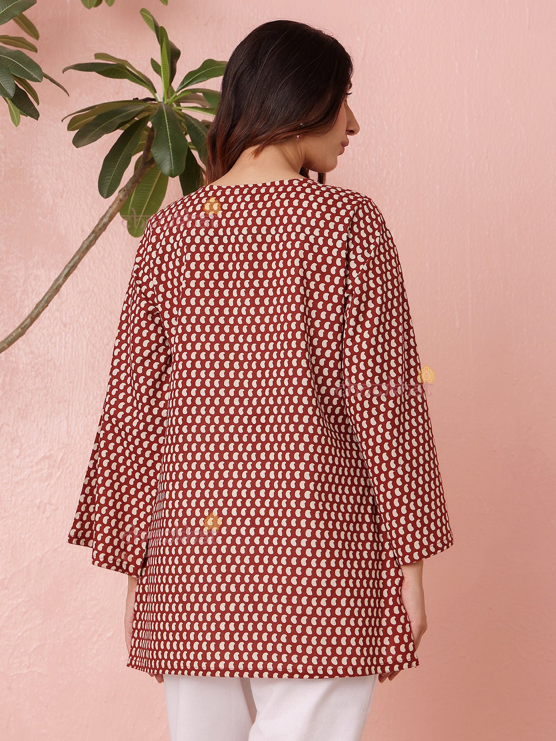 Ambar Short Hand Printed Cotton Kurti - Chowkhat Lifestyle