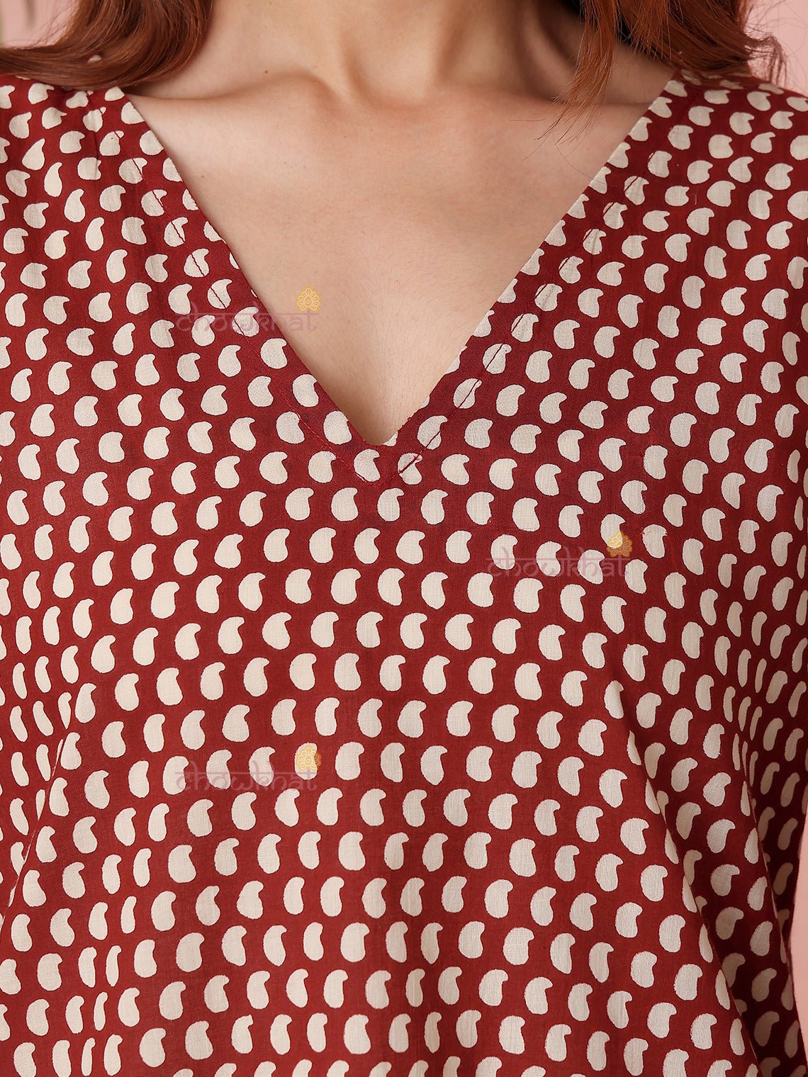 Ambar Short Hand Printed Cotton Kurti - Chowkhat Lifestyle