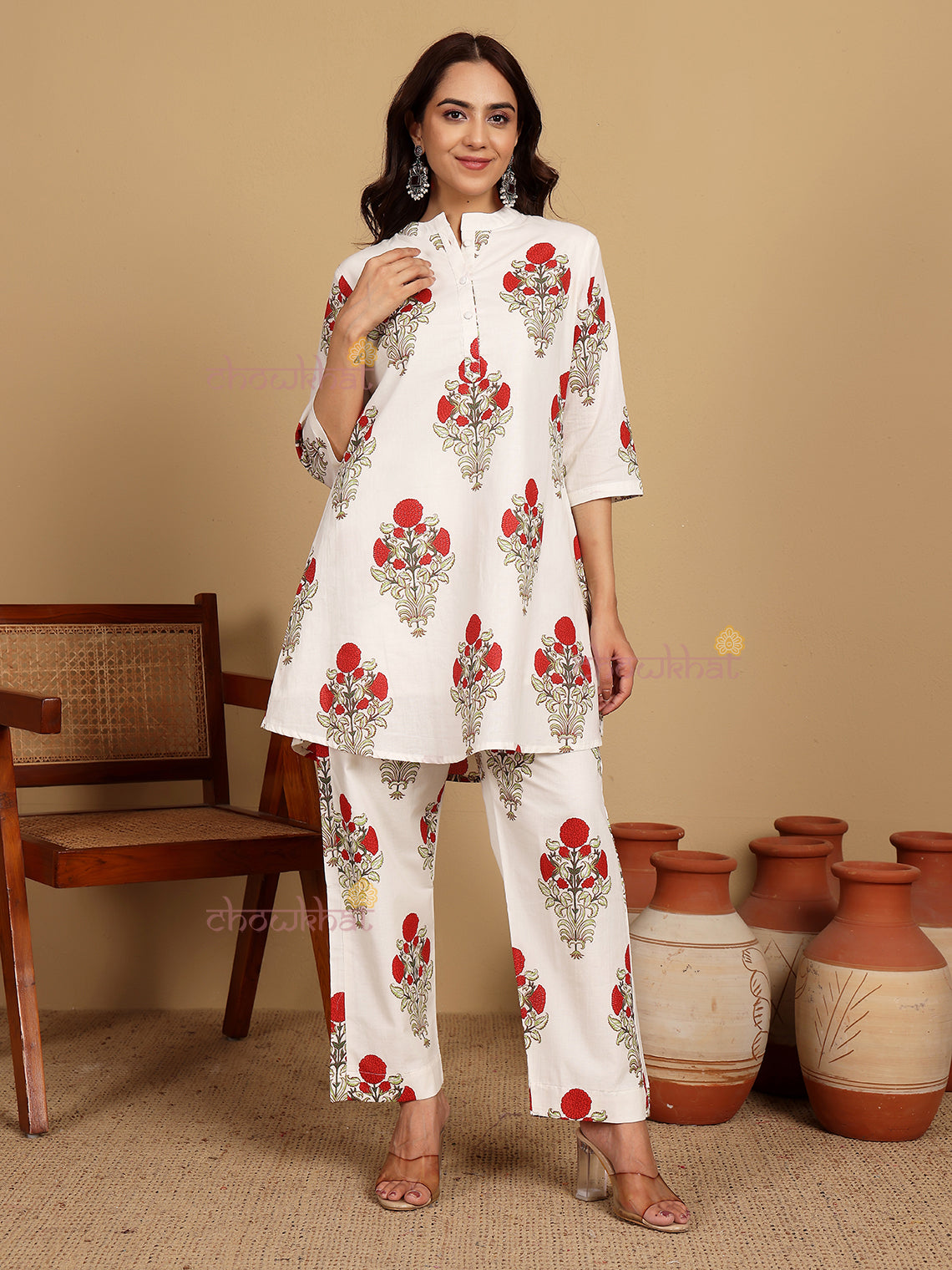 Aanya Pure Cotton Co-ord Set With Attached Lining