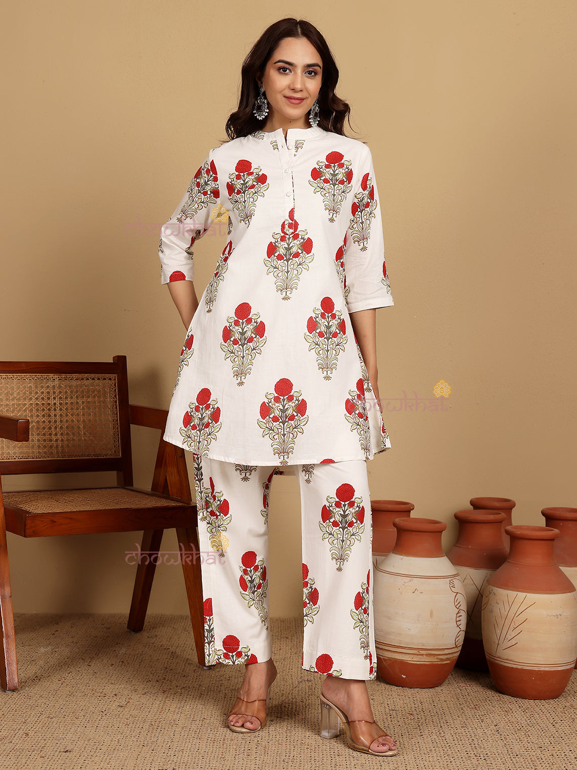 Aanya Pure Cotton Co-ord Set With Attached Lining