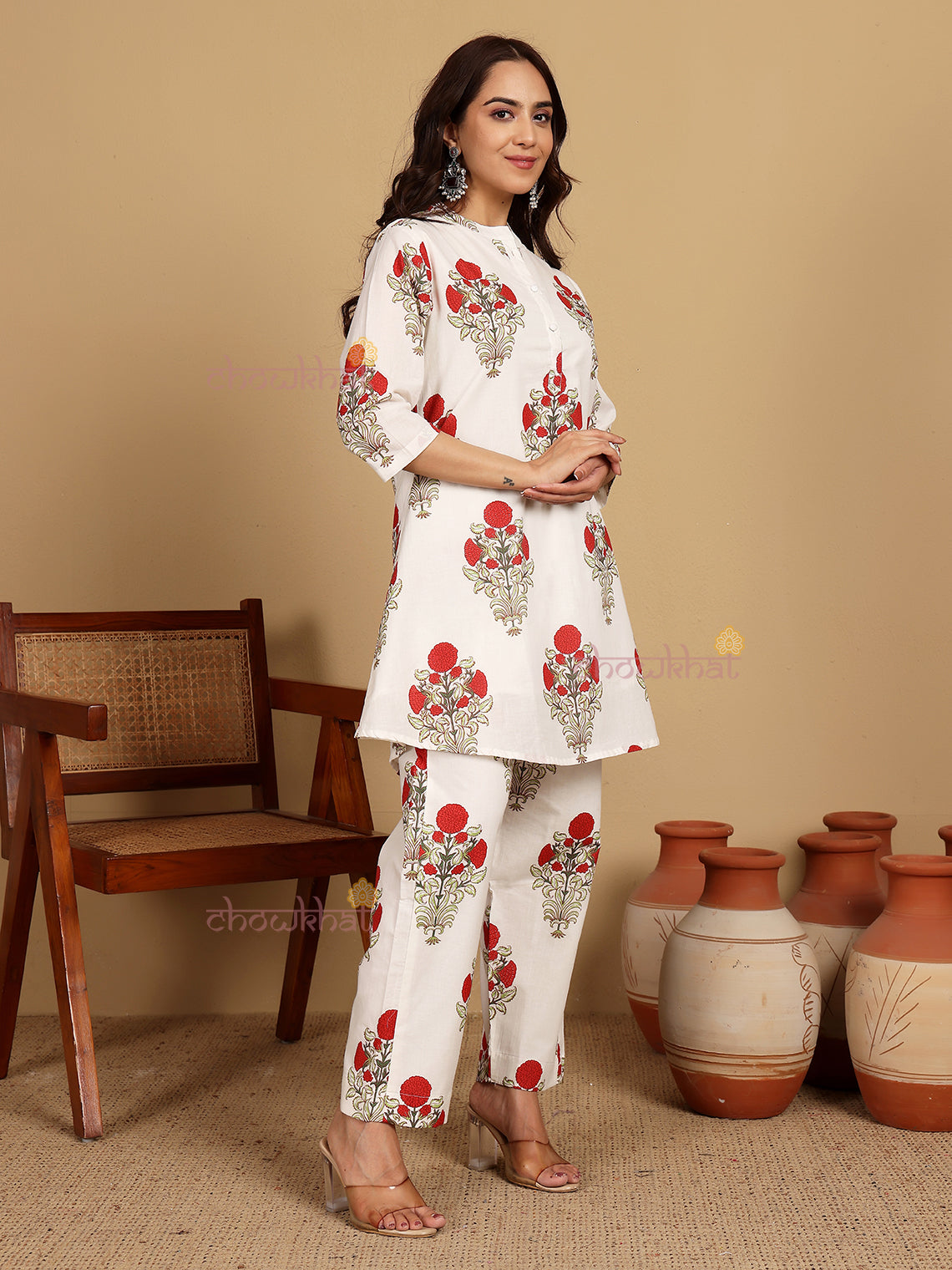 Aanya Pure Cotton Co-ord Set With Attached Lining