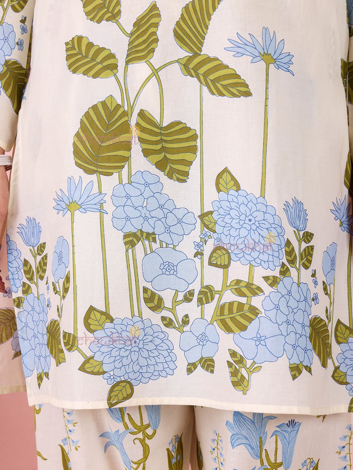 Avika Hand Printed Pure Cotton 3 Piece Stitched Suit Set with Dupatta - Chowkhat Lifestyle