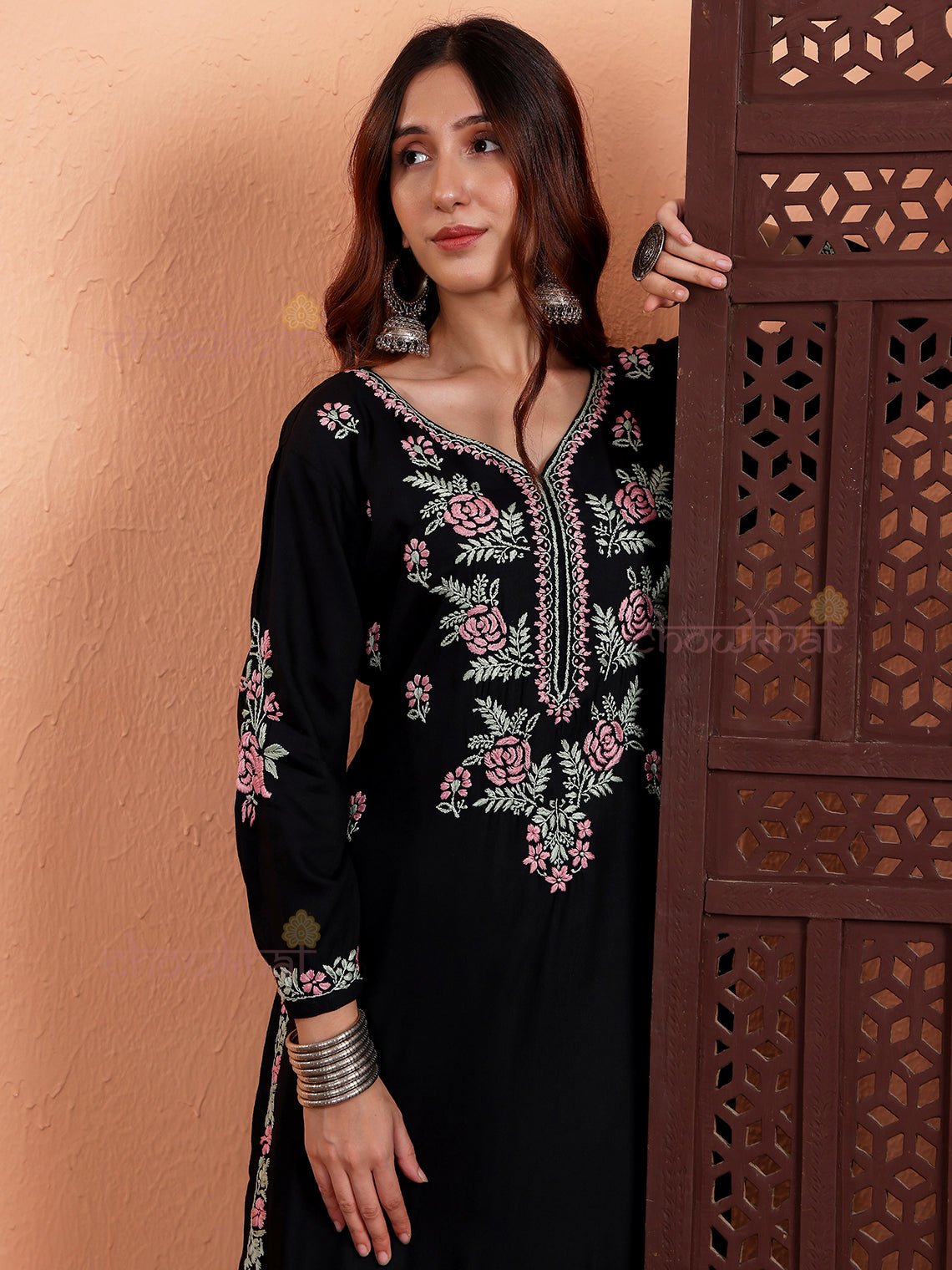 Irya Premium Rayon Multi Color Chikankari Kurti - Chowkhat Lifestyle