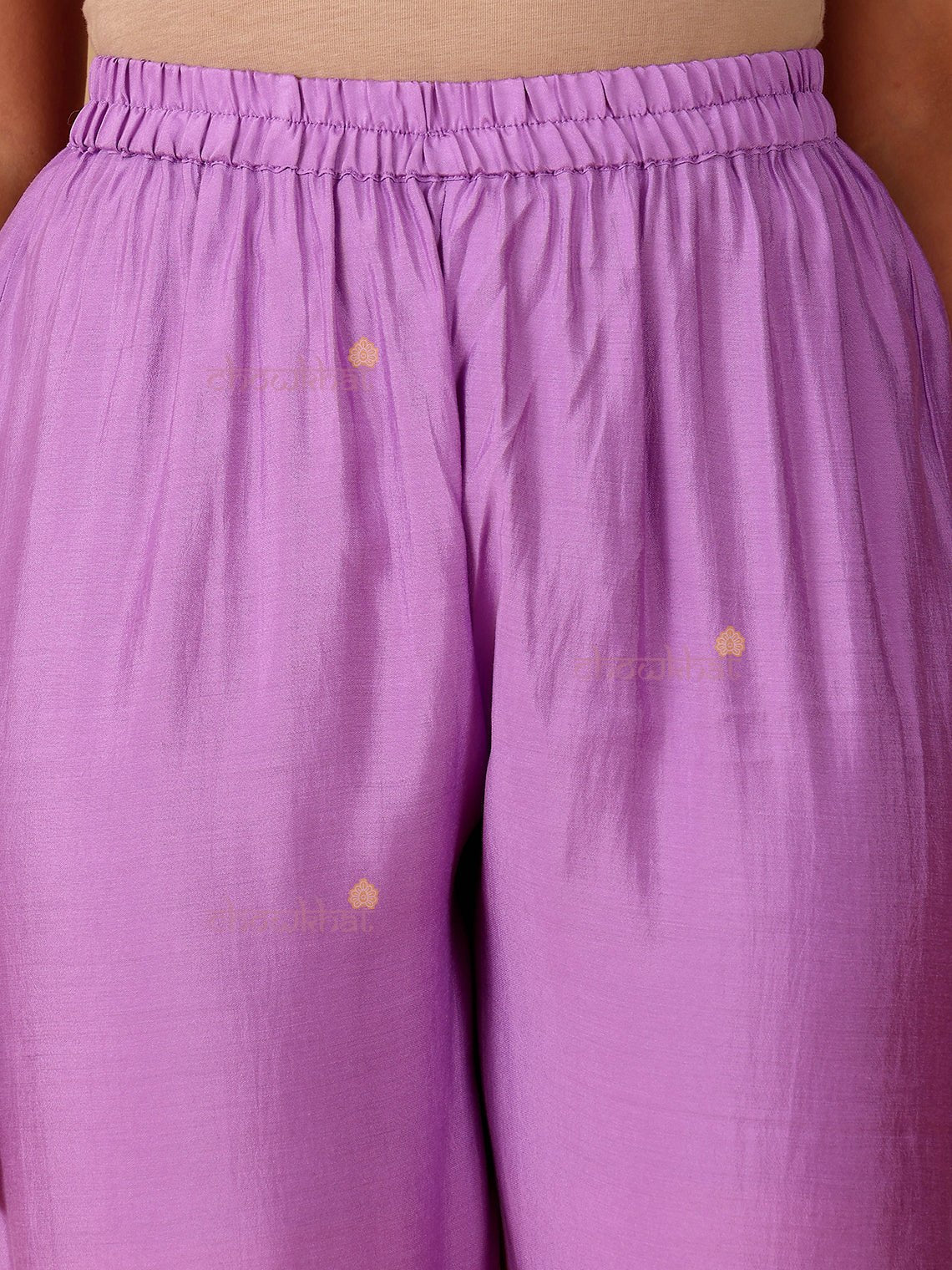 Seerat Mul Chanderi 3 Piece Nyra Style Stitched Suit Set with Adda Work - Chowkhat Lifestyle