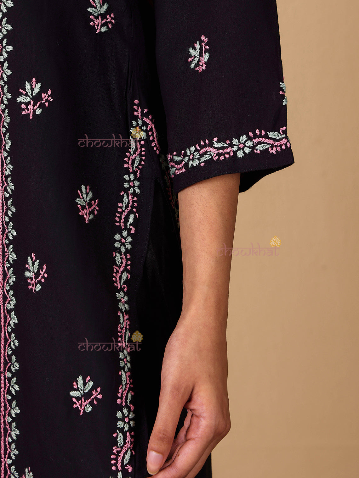 Irya Panel Premium Rayon Multi Color Chikankari Kurti