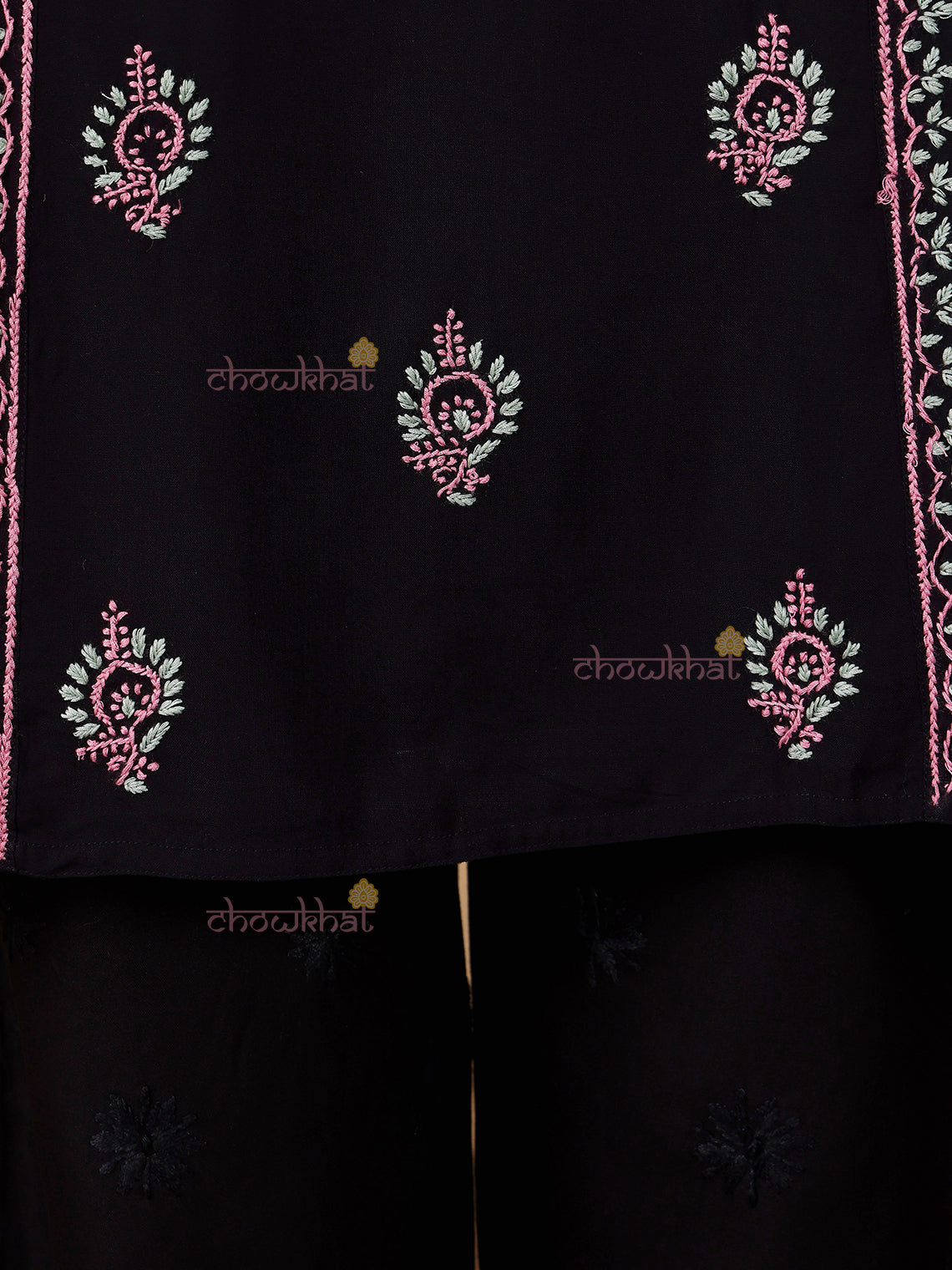 Irya Panel Premium Rayon Multi Color Chikankari Kurti