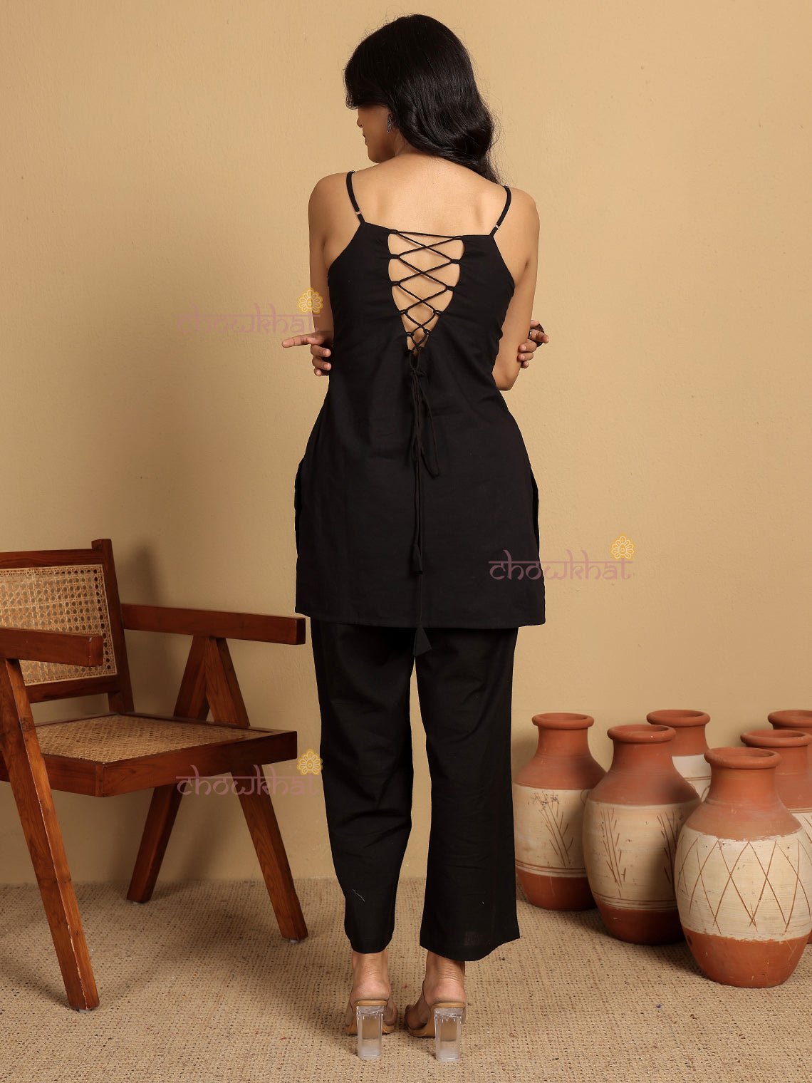 Tina Short Cotton Kurti With Hand Embroidery - Chowkhat Lifestyle