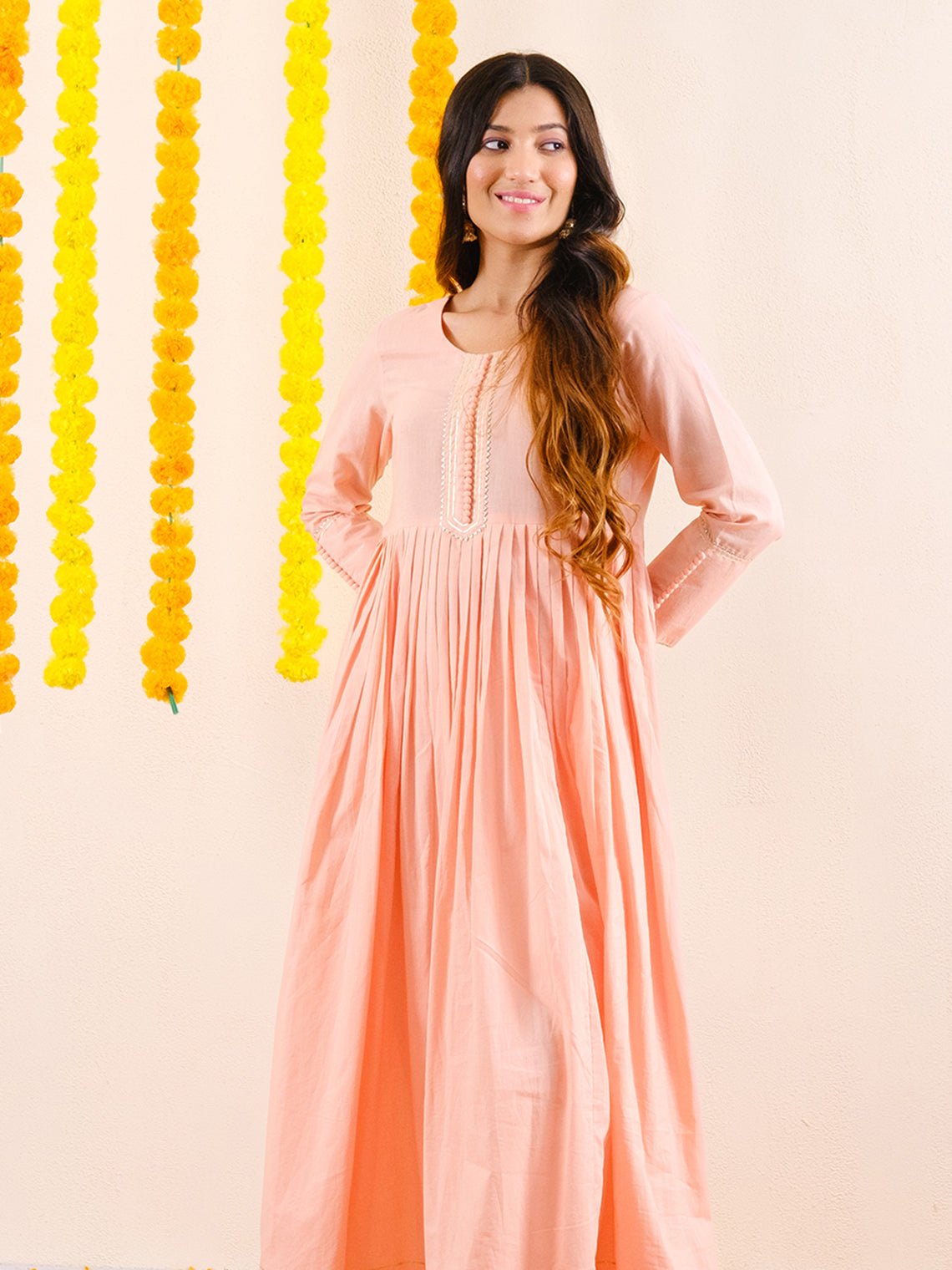 Aisha Aline Cotton Kurti with Gota Work - Chowkhat Lifestyle