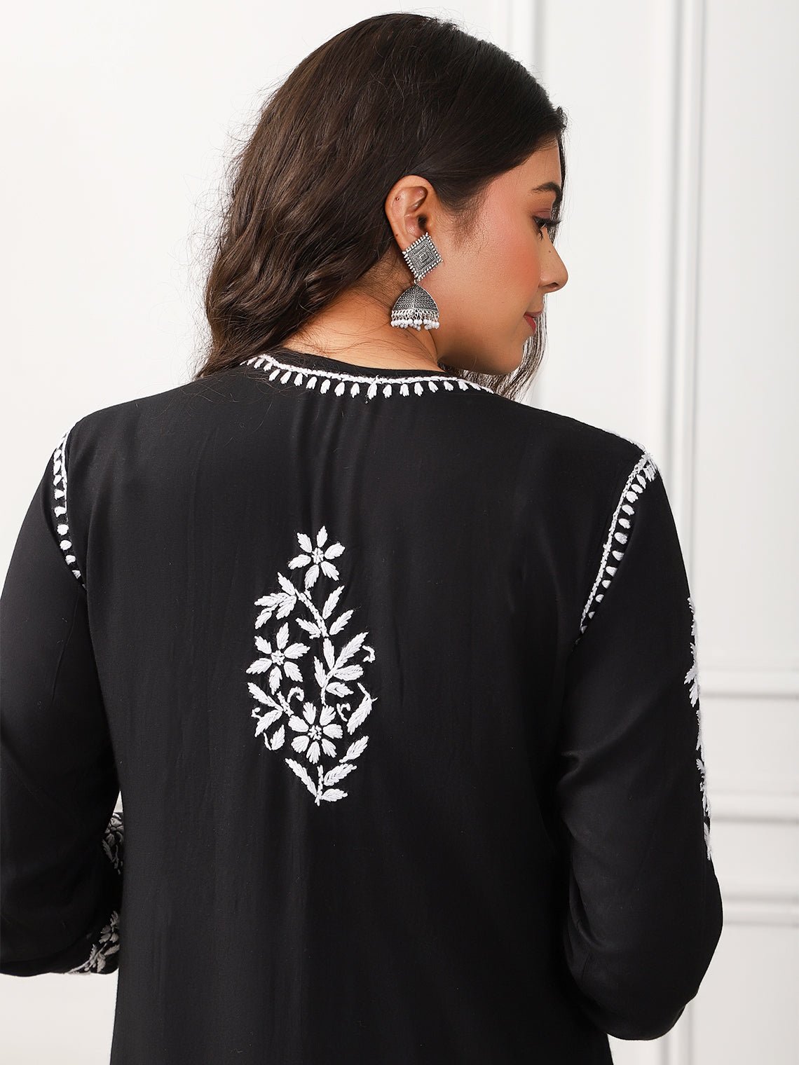 Dariya Nyra Style Modal Chikankari Kurti - Chowkhat Handicraft