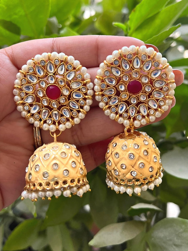 Pearl Jhumki Earrings - Chowkhat Handicraft
